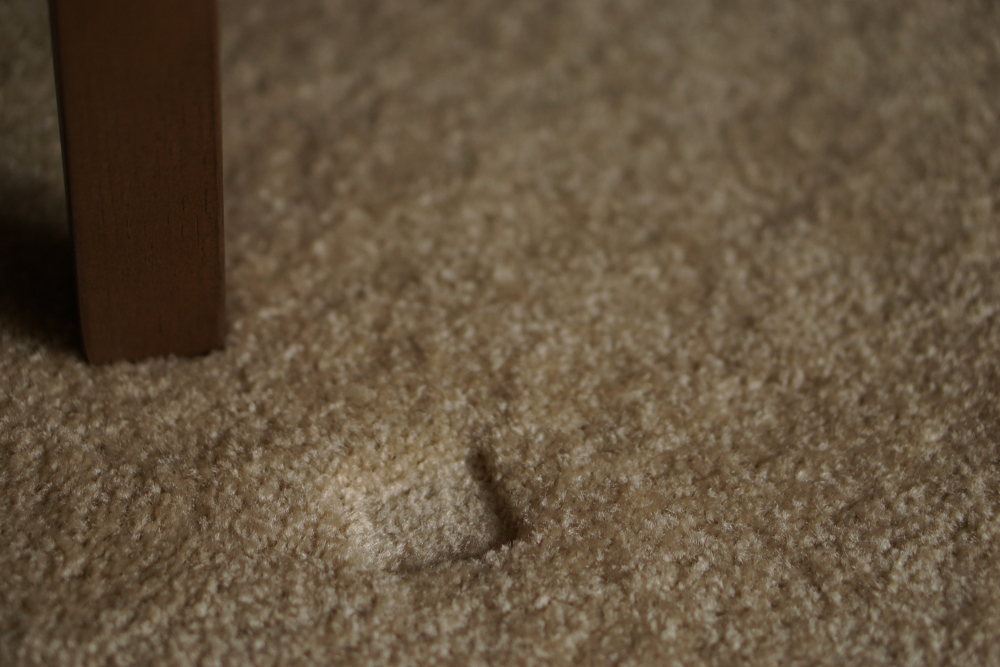 How to fix dents in your carpet