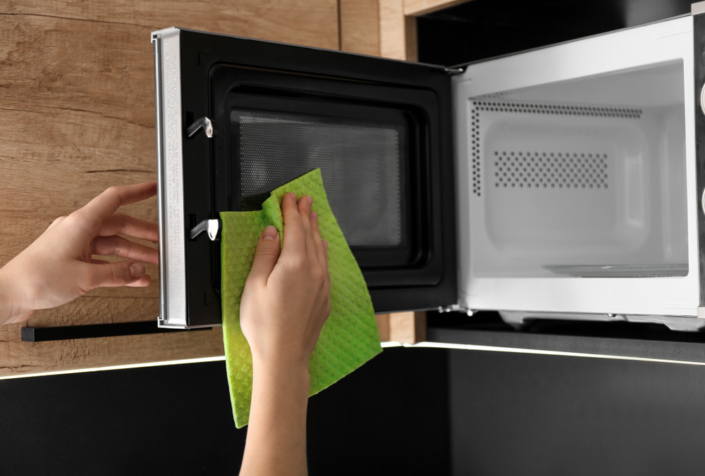 Is your microwave broken? It may just be the protective plastic!